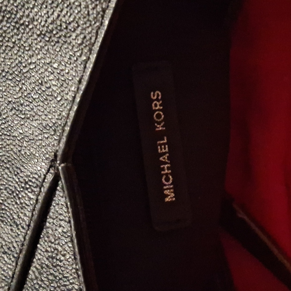 Michael Kors Gray Tote with Silver Chain - Picture 3 of 7